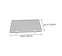 Toddmomy 2 pièces Refroidissement Multifonction pour Pâtisserie et Barbecue Maille Noire Antiadhésive Grand Petit Accessoire Cuisson Maison et Camping