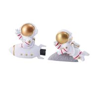 Toddmomy 2 pièces Resin Astronaut Wall Sticker Set Creative Switch Socket Cover For Bedroom Resin Decor For Home Walls