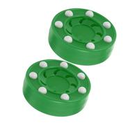 Toddmomy 2 Pièces Rondelle de Hockey Roller Haute Résistance Puck Entraînement Durable pour Hockey Glace et Roller Surface Lisse et Rebond Contrôlé pour Entraînement et Compétition