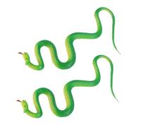 Toddmomy 2 pièces Serpent Factice Caoutchouc Réaliste Figurines Décoratives pour Jardin et Fête Jouets de Farce pour Halloween et Événements