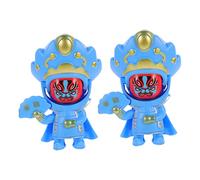 Toddmomy 2 Pièces Sichuan Opera Face Changing Dolls Chinese Culture Ornaments Toy Decoration for and Family