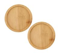 Toddmomy 2 pièces Soucoupes pour Pots de Fleurs Plateau Rond Décoratif Imperméable pour Collecte Eau Protection Meubles Intérieur et Extérieur Support pour Plantes