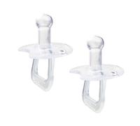 Toddmomy 2 Pièces Sucette Accessoire Bebe Naissance Jouets Pour Bébés Produits Pour Bébés Pour Nouveau-nés Jouet De Dentition De Bébé Apaisante Gel De Silice Anneau De Dentition