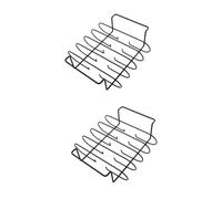 Toddmomy 2 Pièces Support de Barbecue Portable pour Camping Stand de Grill de Jardin avec Poignée Renforcée et Structure Durable
