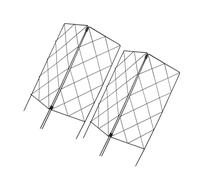 Toddmomy 2 Pièces Support De Jardinage Treillis pour Plante Grimpante Treillis pour Plantes Grimpantes D'extérieur Treillis Grimpant pour Plantes Support De Plantes De Jardin Noir