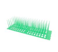Toddmomy 2 Pièces Tapis à Pointes en Plastique Vert pour Repousser Chats et Oiseaux Balcon et Cour Extérieur, Pratique et Pigeons