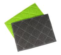 Toddmomy 2 Pièces Tapis de litière pour Chat Cat Litter Mat Chiot Automatique Tapis de Refroidissement pour Chien Boules de Chat Bol Set de Table Chat Tapis de Nourriture pour Animaux PVC