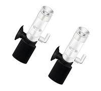Toddmomy 2 Pièces Toilette Filtre Aquarium Couche de Piscine Mini Filtre Silencieux Animal de Compagnie Vide Pompe Dispositif de filtrage muet d'aquarium Filtre pneumatique Plastique Black