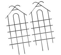 Toddmomy 2 Pièces Trellis de Jardin pour Plantes Grimpantes Lot de Supports Noir pour Fleurs et Plantes Pot Durable et Pratique pour des Vignes