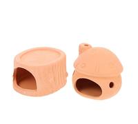 Toddmomy 2 Pièces Trou d'évacuation de l'aquarium Grotte de Pisciculture Ornement par Aquarium rochers d'aquarium pour cachettes d'aquarium décorations d'aquarium grottes céramique