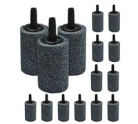 Toddmomy 20 Pièces Diffuseur d'air Cylindrique en Pierre de Sable pour Aquarium et Étang Distribution Fine des Bulles et Fonctionnement Silencieux pour Améliorer la Qualité de l'eau