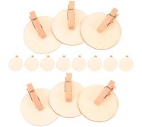 Toddmomy 20 Pièces Mini Pinces à Bois Rondes, Décoratives | Bois, Usage Peinture et Bricolage, Support Mémo et Signalisation, Format Compact pour Artistes et Créateurs