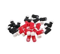 Toddmomy 20 Pièces Miniature Santa Claus Boots for Dollhouse Accessories Resin Christmas Mini Shoes Set for Holiday Crafting and Festive Tabletop Decorations