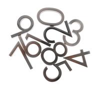 Toddmomy 20 pièces Plaques Numéro Maison Autocollantes Acier Inoxydable Brossé Chiffres Adhésifs pour Boîte Aux Lettres Porte et Hôtel Faciles à Poser Sans Perçage