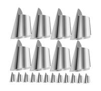 Toddmomy 20 pièces Protège-doigts Acier Inoxydable pour Coupe et Découpe Cuisine Lot de Protections Métal Antirouille Large pour Doigts Pratique