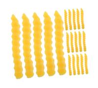 Toddmomy 20 Pièces Simulated Fake French Fries Photo Props Realistic Kitchen Pretend Food Decoration for Home Party Display