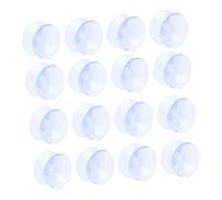Toddmomy 20 pièces Suction Foot Pad Double Sided PVC Diameter Small Suction Cups Glass Table Top Slip Pads for Furniture Protection