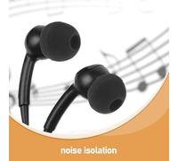 Toddmomy 200 Embouts de Rechange en Silicone Noir Taille Moyenne pour Écouteurs Intra-Auriculaires Coussinets Souples Universels Isolation Phonique Lavables et Réutilisables Usage