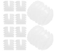 Toddmomy 200 Goujons de Charnière en Nylon Résistant 4x9 Mm Filetage Machine, Chevilles pour Portes D’armoires, Quincaillerie de Montage et Réparation, Kit 200 Pièces Cuisine et Salle