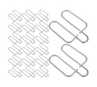 Toddmomy 20pièces Clip De Fixation pour Mangeoire De Cage Galvanisé Lot de Clips pour Boîtes De Nourriture Et Cages Animaux