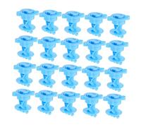 Toddmomy 20pièces Lot de Isolateurs pour Clôture Électrique Maintien De Fil sans Perte Énergie Compatible Poteaux Acier