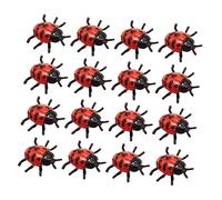 Toddmomy 22 pièces Coccinelles Plastique Jouets Modèles de Coccinelles Simulées Accessoires Halloween Décorations Réalistes pour Amuser et Éduquer