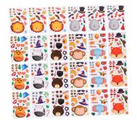Toddmomy 24 Feuilles Autocollants Récompense Animaux Puzzle pour Garçon Fille Stickers Positifs Décoratifs Faciles à Coller pour Cadeaux et Motivation Scolaire