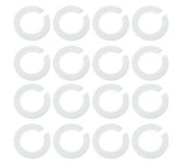 Toddmomy 24 pièces Anneaux Adaptateurs pour Abat-jour Lot de Blancs Accessoires Professionnels pour Douilles de Lampes Installation Facile pour Usage Domestique et Commercial