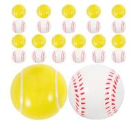 Toddmomy 24 pièces Mini Foam Tennis and Baseball Squeeze Balls Soft PU Sports Stress Relief Toys for and Adults Portable Hand Exercise Balls for Office Home Travel Party Favors