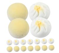 Toddmomy 24 Pièces Miniature Alimentaire Chinoise Steamed et Buns pour Décoration de Maison de Poupée et Artisanat