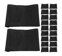 Toddmomy 25 pièces de brassards Noirs en Tissu Respirant, élastiques et Simples, adaptés aux cérémonies funéraires et équipes de Soccer, réglables pour Bras