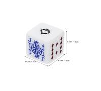 Toddmomy 25 Pièces Poker Dice Set Acrylic Cubes for Board Games and Card Games Bulk Pack for Parties and Family Entertainment