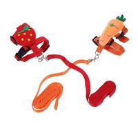 Toddmomy 2Ensembles Adjustable Rabbit Harness and Leash Set for Small Pets Lightweight Bunny Leash for Outdoor Use Easy Control and Stylish Design