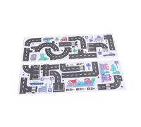 Toddmomy 2feuilles Autocollants Muraux Bande Dessinée Pour Garçon Fille Décoration De Chambre Avec Thème De Voitures Et De Lot De Stickers Amovibles Pour Salle De Jeux Et Maternelle