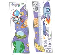 Toddmomy 2feuilles Toise De Croissance Murale Pour Garçon Fille Autocollants Astronaute Décoration Chambre Garçon Fille Mesure Stickers Muraux Décoration Intérieure