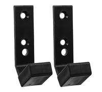 Toddmomy 2pcs Support Mural pour Haltères et Rack de Stockage de Barre D'haltère en PC Noir, Capacité de Charge Élevée, Design Simple et Élégant, Facile à Installer, Maison Salle de Sport