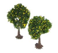 Toddmomy 2pièces Arbres Miniatures Réalistes pour Décorations De Diorama Table De Sable Et Jardin Féerique Lot de Arbres De Paysage