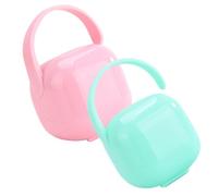 Toddmomy 2pièces Boîte à Sucette Avec Couvercle Pour Rangement Pratique Et Facile à Transporter Pour Tétine De Rechange