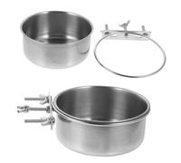 Toddmomy 2pièces Bol pour Animaux Acier Récipients Anti-Renversement pour Chien Et Chat Facile à Nettoyer Grand Volume pour Maison