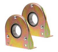 Toddmomy 2pièces Carter De Poulie pour Système De Ventilation Base Fer pour Applications Serre Palier Arbre pour Machines Agricoles Kit De Bloc De Roulement