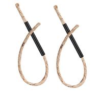 Toddmomy 2pièces Corde Allume-feu avec Cœur Inflammable Chanvre Imprégné De Cire Abeille Légère Et Pratique pour Camping Extérieur