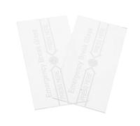 Toddmomy 2pièces Couvre-interrupteur Alarme Manuel Protection Incendies Résistant Chaleur Panneau De De Verre Pour Urgence