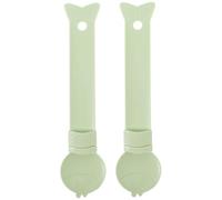 Toddmomy 2pièces Cuillère De Nourriture pour Et Chiens Cuillère Pratique pour Alimentation Et Pâtée Évite Déversements Et Nettoyage Couleur Vert