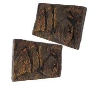 Toddmomy 2pièces Décoration De Fond pour Aquarium Et Terrarium Planche PU pour Réservoir De Reptiles Et Tortues Effet Visuel Profond Léger Et Pratique