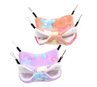 Toddmomy 2pièces Lits Suspendus pour Cobayes Hamacs Confortables pour Petits Animaux Nids pour Hamsters Et Rats