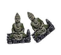 Toddmomy 2pièces Phare Miniature Et Statue De Bouddha Résine Décorations pour Aquarium à Thème Nautique Et pour Petit Aquarium