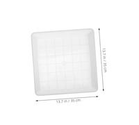Toddmomy 2pièces Plateau Plastique pour Pot De Fleurs Soucoupe Carrée pour Plantes Collecteur Eau pour Usage Intérieur Et Extérieur