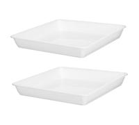 Toddmomy 2pièces Plateau pour Plantes Bac Égouttement pour Pots De Fleurs Soucoupe Plastique Intérieur Extérieur