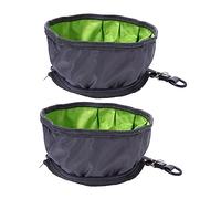 Toddmomy 2pièces pour Chien Et Chat Portable Et Pliable pour Eau Et Nourriture Voyage Et Camping Gris