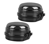 Toddmomy 2pièces Protection Boutons Cuisinière Gaz Sécurité Garçon Fille Anti-activation Couvre Boutons Pommeau Vitesse Facile Installation Noir Lot